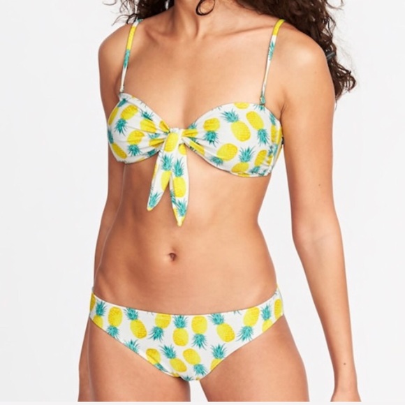 Image result for old navy pineapple swimsuit top