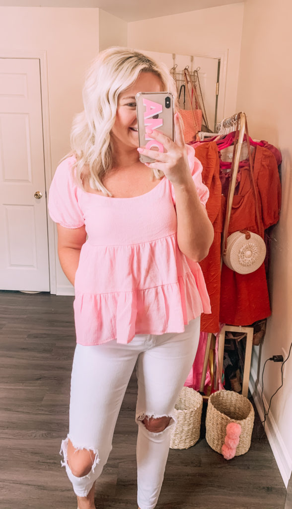 H&M Spring and Pre Fall Picks! puff sleeve pink top