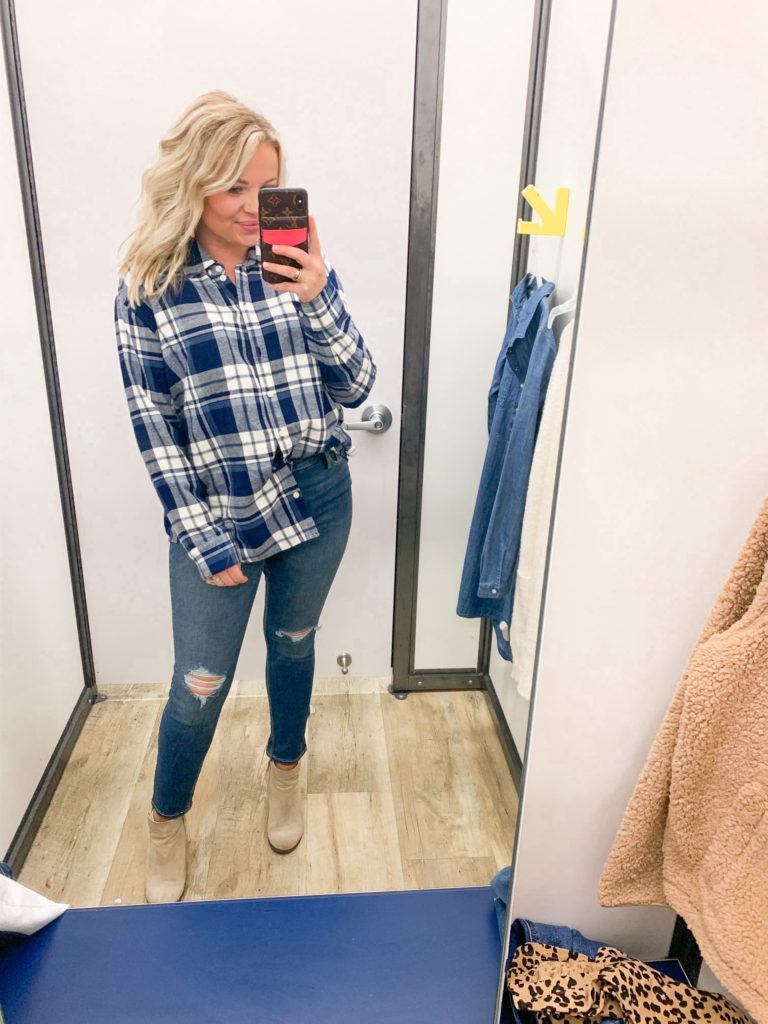 OLD NAVY  FALL TRY ON- flannel