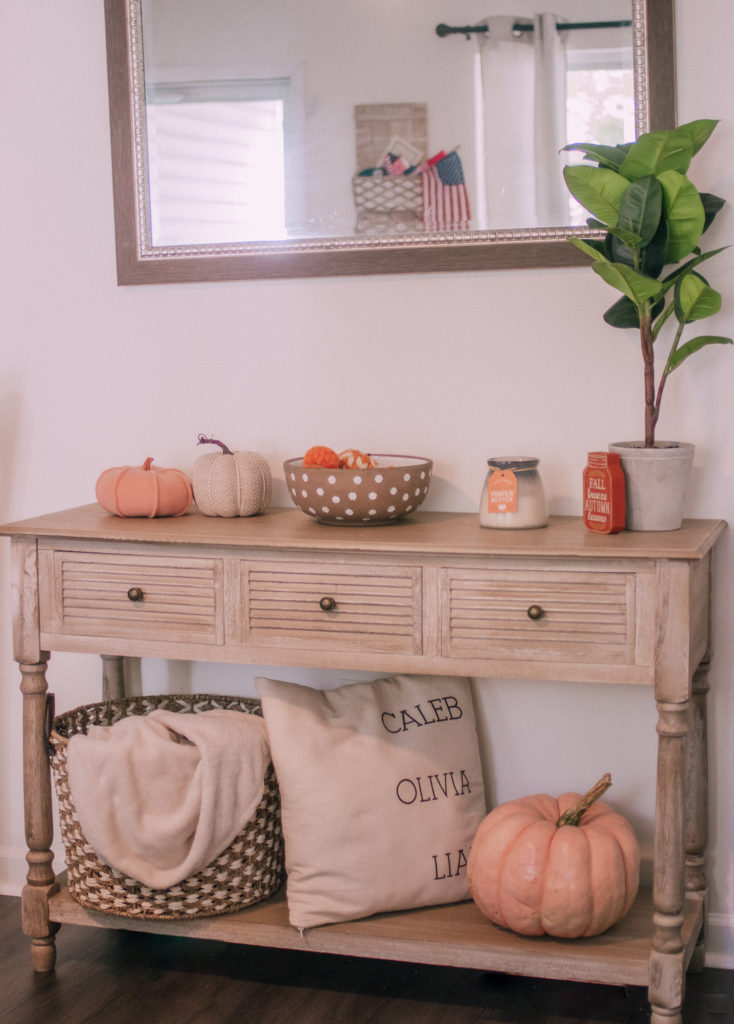 Decorating Your Entry Table for Fall - OLIVIA MAY BELL