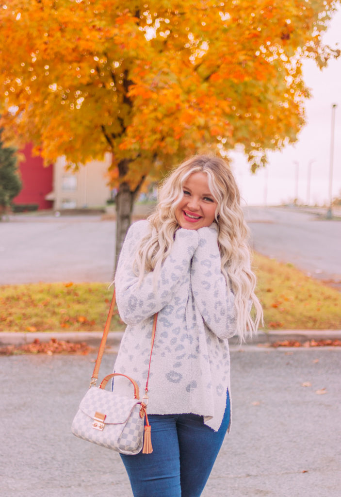 Best Affordable Sweaters for Fall- Target leopard print sweater