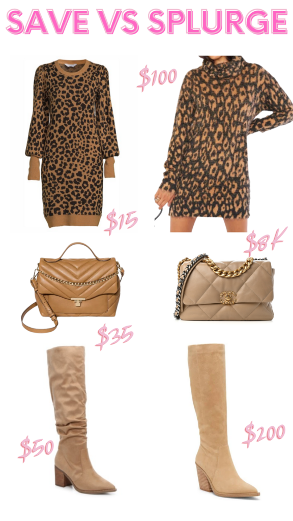Under $100 Fall Dupe Outfit- save versus splurge