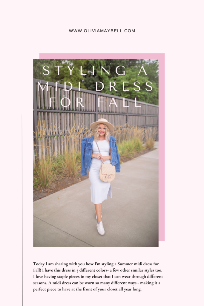 how to style a dress for Fall