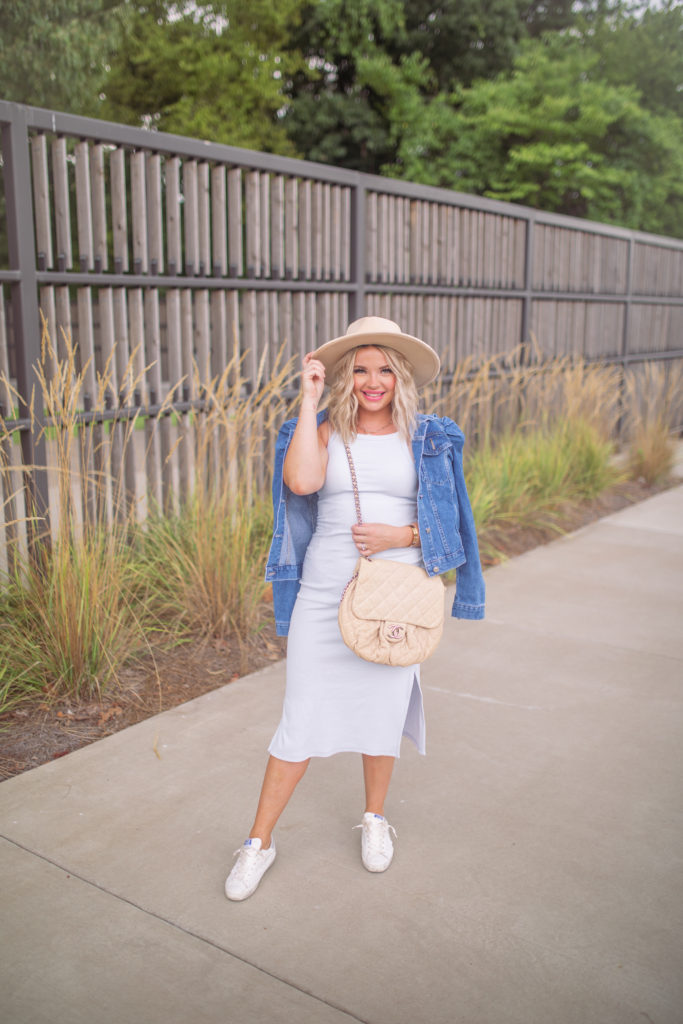 styling a summer dress for Fall