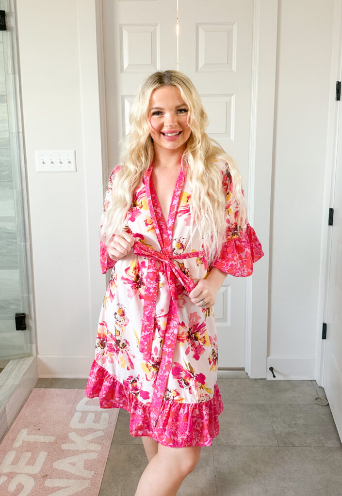 Spring Style from Walmart floral robe